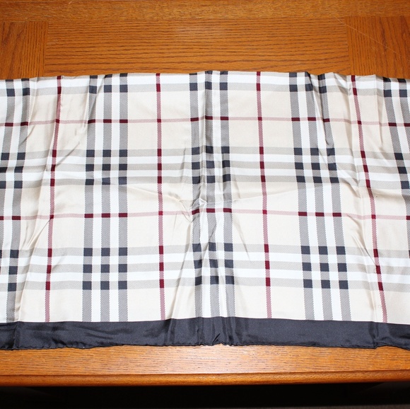 New Authentic Burberry Silk Scarf - Picture 2 of 5